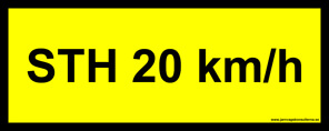 STH 20 km/h Dekal